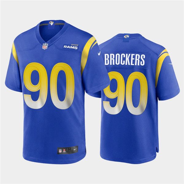 Men Los Angeles Rams 90 Michael Brockers Nike Royal Player Game NFL Jersey